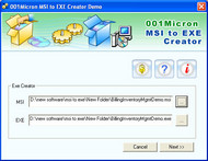 MSI to EXE Setup Creator screenshot